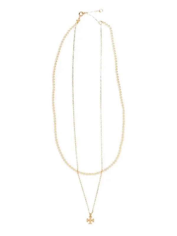 Browns Tory Burch Kira Layered Necklace | Browns Necklaces