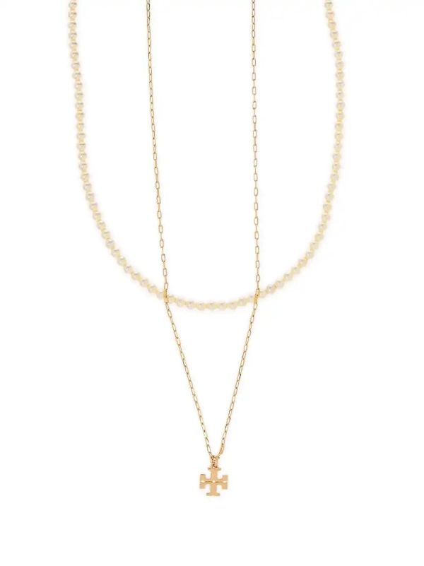browns Tory Burch Kira layered necklace | Browns Necklaces