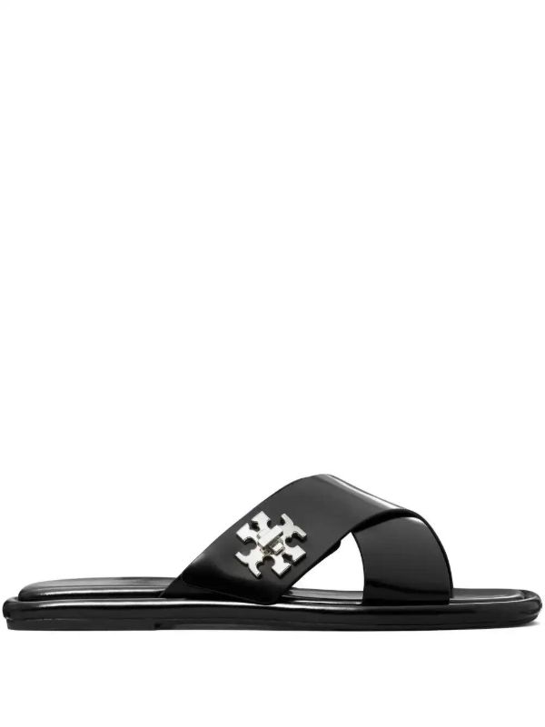 browns Tory Burch leather slides | Browns Flip Flops & Slides