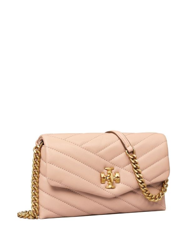 Browns Tory Burch Neutral Kira Chevron Leather Cross Body Bag | Browns Messenger & Crossbody Bags