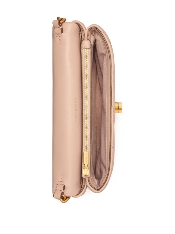 Browns Tory Burch Neutral Kira Chevron Leather Cross Body Bag | Browns Messenger & Crossbody Bags