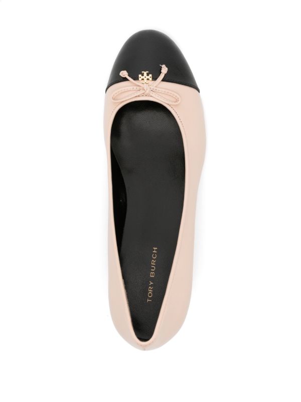 Browns Tory Burch Pink Cap-Toe 45 Leather Pumps | Browns Pumps