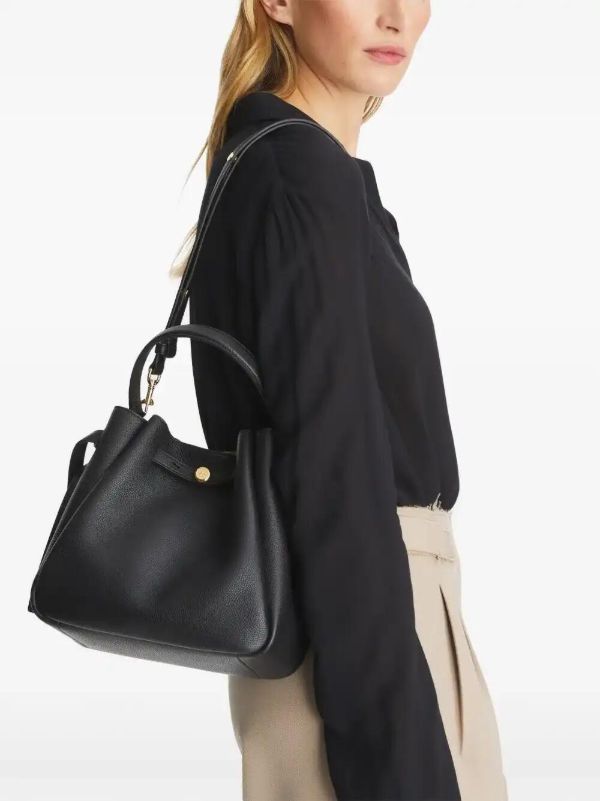 Browns Tory Burch Romy Pebbled Bucket Bag | Browns Bucket Bags