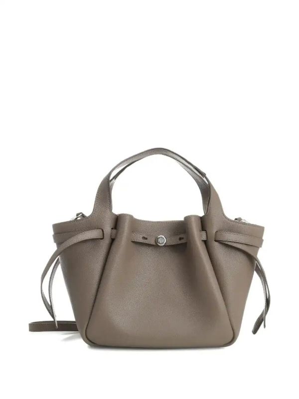 browns Tory Burch Romy pebbled satchel bag | Browns Tote Bags
