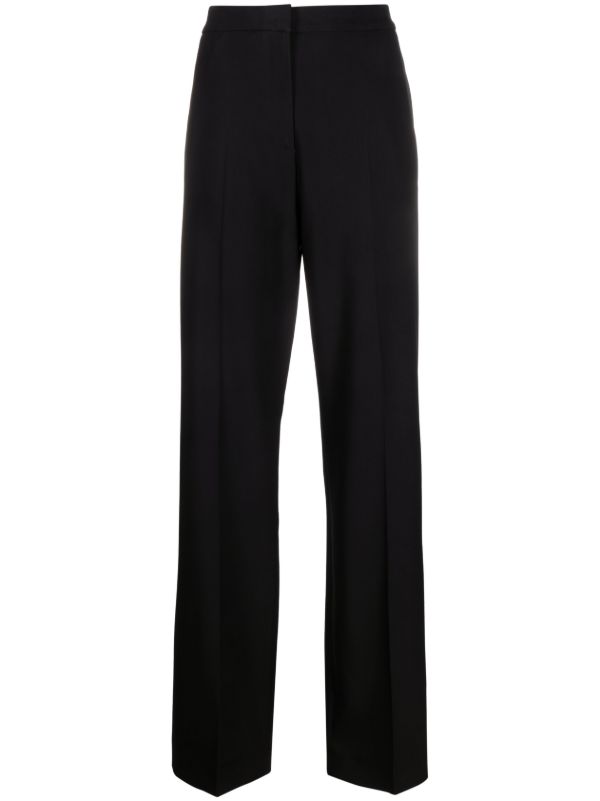 browns TOVE Black Amie Straight Tailored Trousers | Browns Slacks