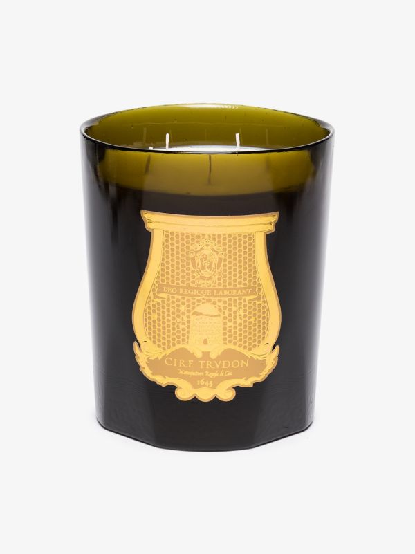 Browns TRUDON Green And White Ernesto Great Candle | Browns Candles