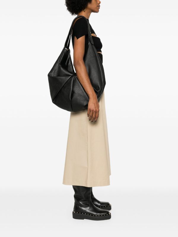 Browns Tsatsas Black Sacar Leather Shoulder Bag | Browns Shoulder Bags