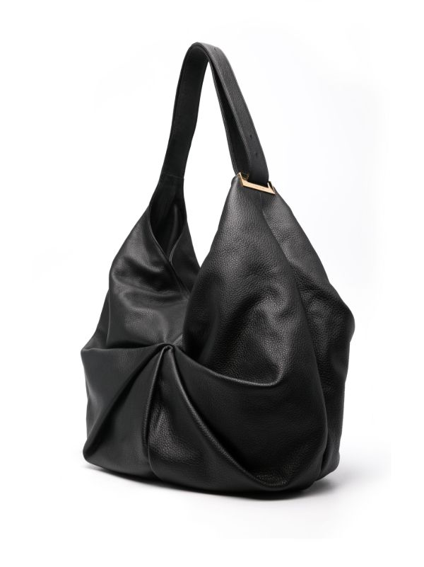 Browns Tsatsas Black Sacar Leather Shoulder Bag | Browns Shoulder Bags