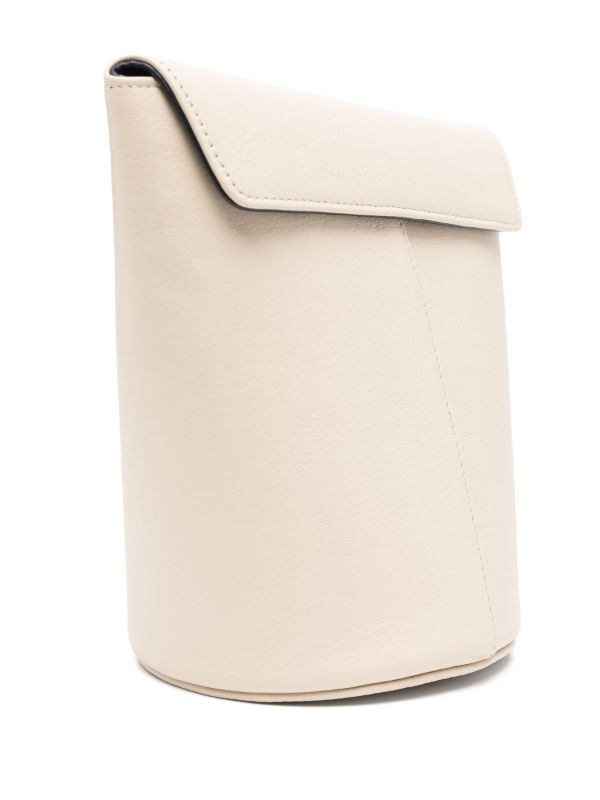 Browns Tsatsas White Olive Leather Bucket Bag | Browns Bucket Bags