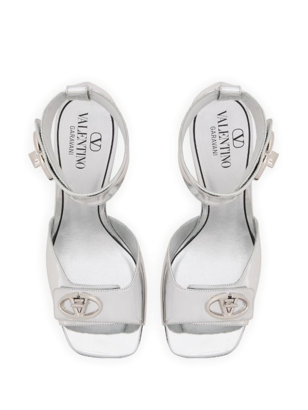 Browns Valentino Garavani 105mm VLogo Locker Sandals | Browns Sandals