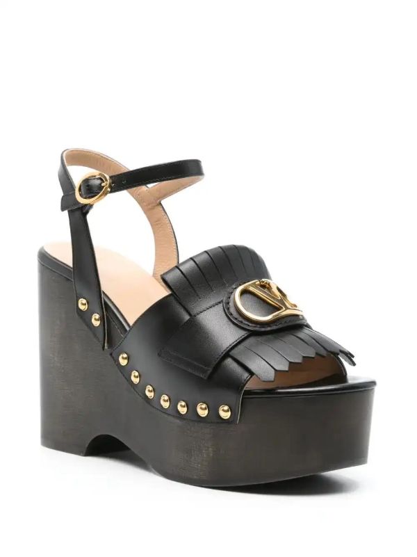 Browns Valentino Garavani 115mm VLogo Sandals | Browns Sandals