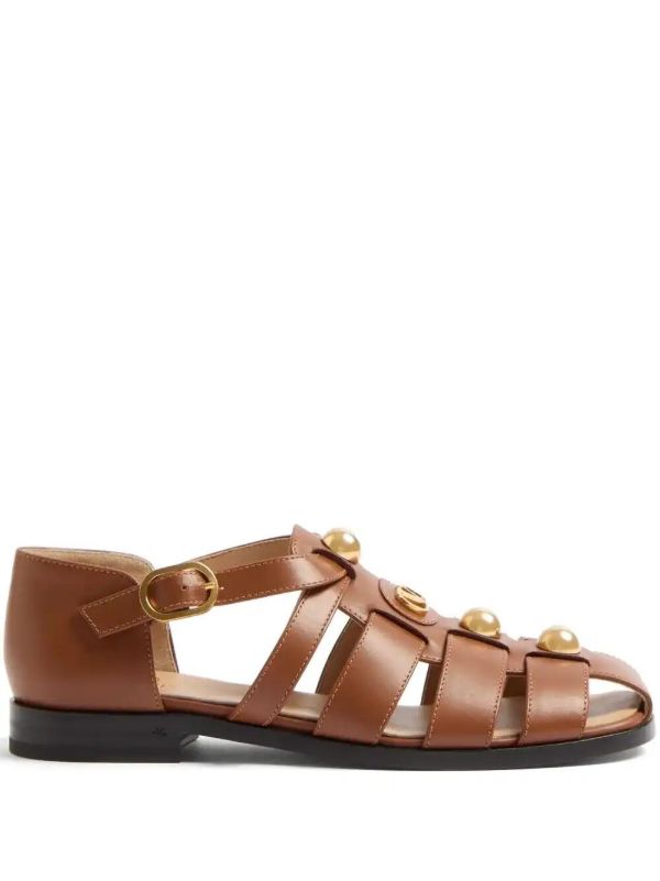 browns Valentino Garavani 20mm VLogo Signature fisherman sandals | Browns Sandals