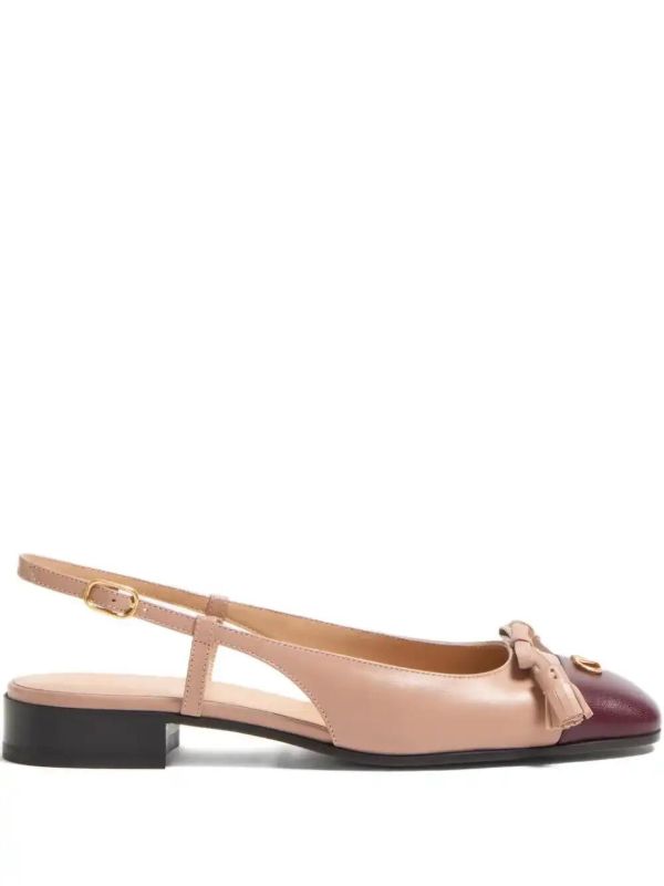 browns Valentino Garavani 25mm Valet du Roi slingback ballet flats | Browns Ballerina Shoes