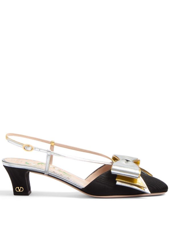 browns Valentino Garavani 45mm Bowow pumps | Browns Pumps