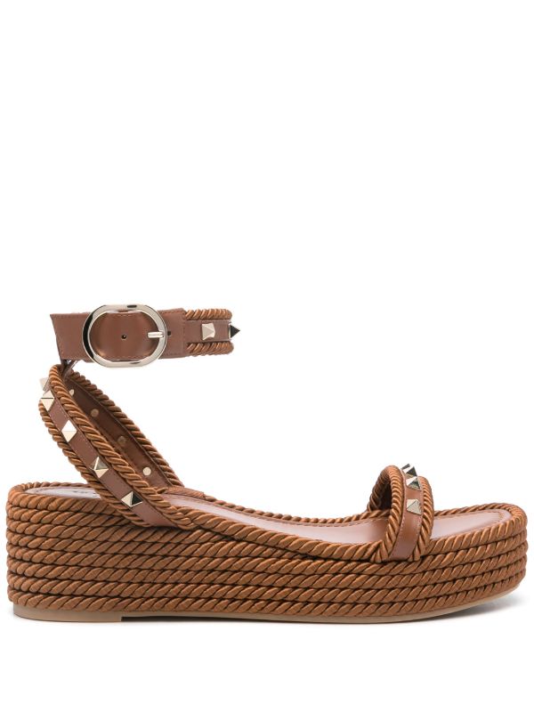 browns Valentino Garavani 45mm Rockstud espadrilles | Browns Espadrilles
