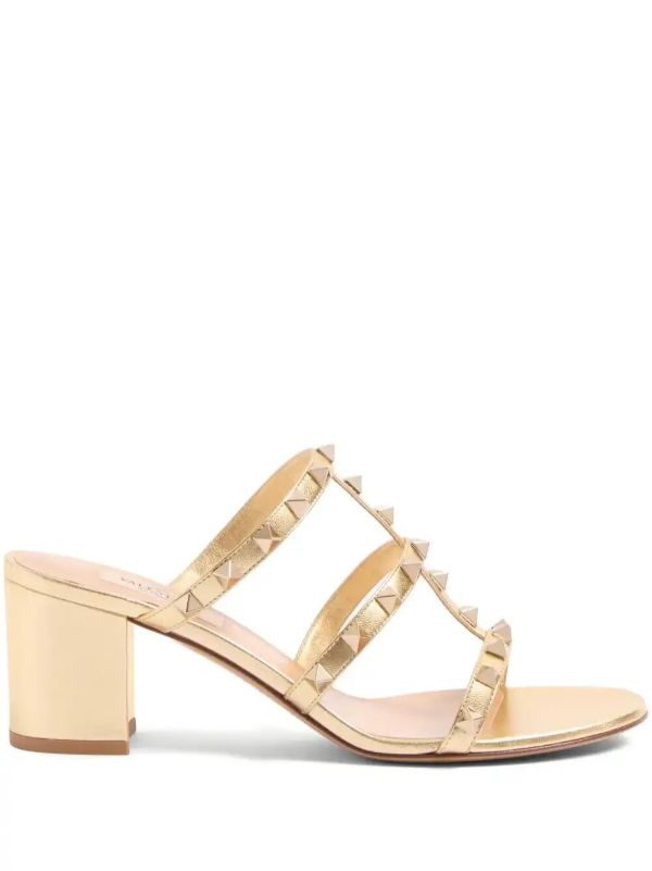 browns Valentino Garavani 60mm Rockstud sandals | Browns Mules