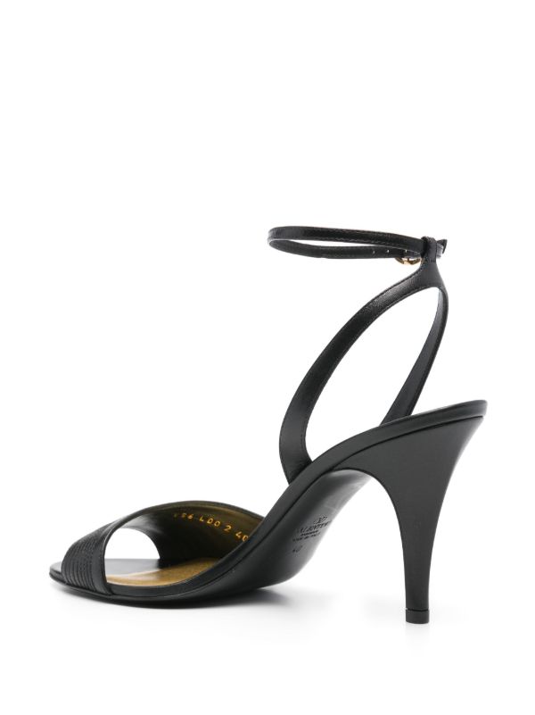 Browns Valentino Garavani Black 85mm Ladycrush Sandals | Browns Sandals