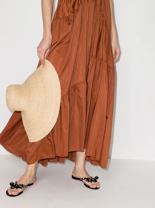 Browns Valentino Garavani Black Rockstud Rubber Sandals | Browns Sandals