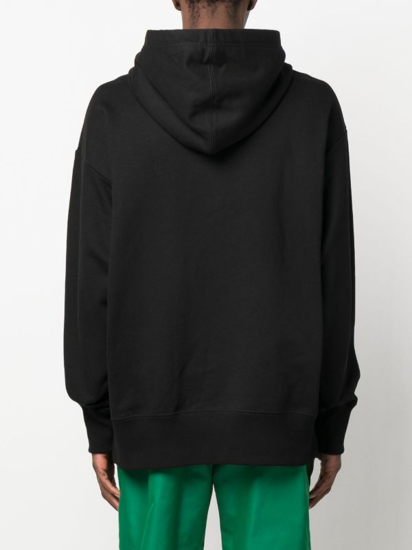 Browns Valentino Garavani Black VLogo Aplliqué Cotton Hoodie | Browns Hoodies