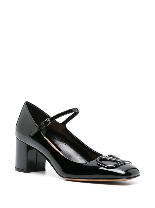 Browns Valentino Garavani Black VLogo Signature 60 Leather Pumps | Browns Pumps