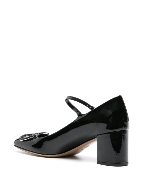 Browns Valentino Garavani Black VLogo Signature 60 Leather Pumps | Browns Pumps