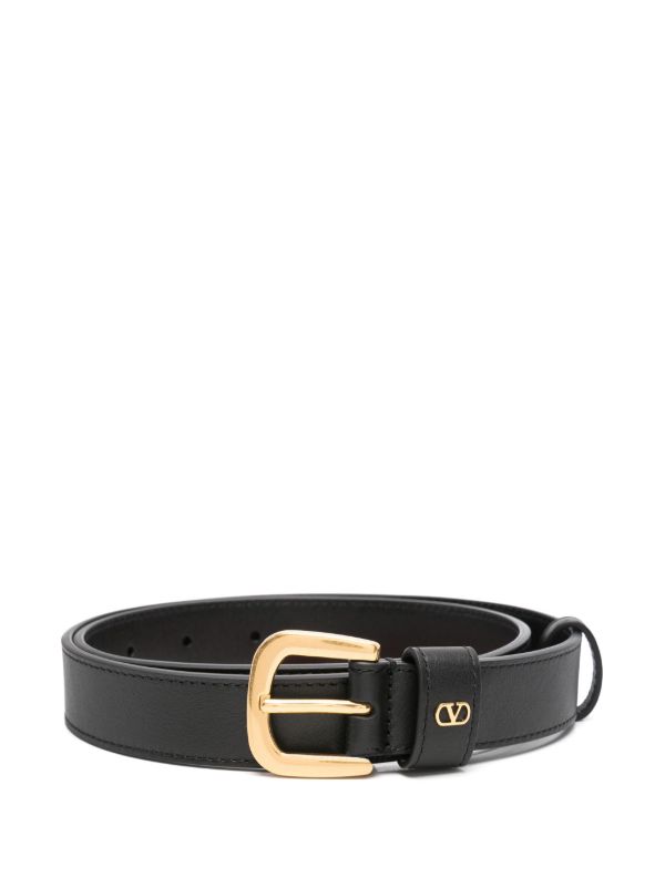 browns Valentino Garavani Black VLogo Signature Belt | Browns Belts