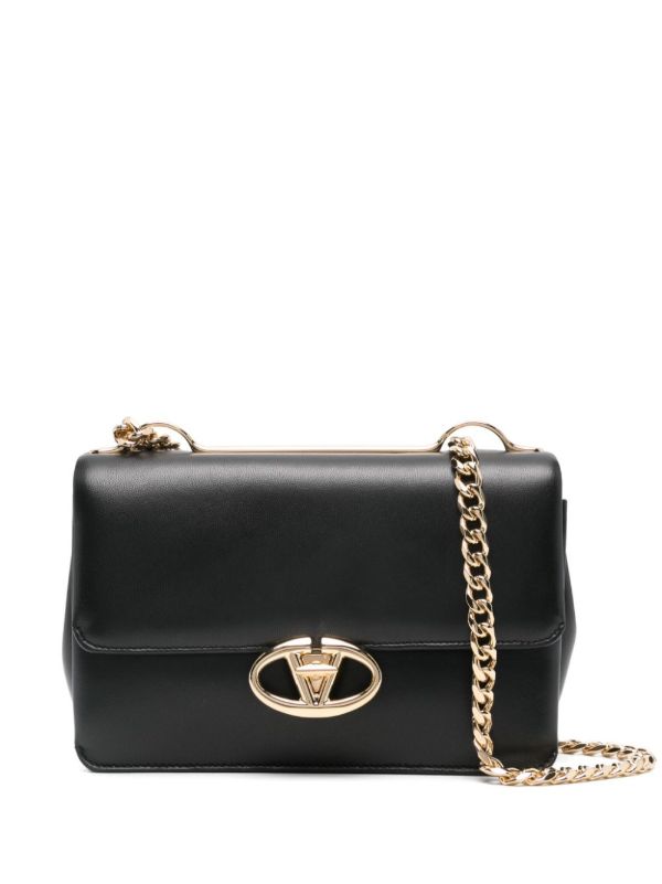 browns Valentino Garavani Black VLogo Signature Shoulder Bag | Browns Shoulder Bags