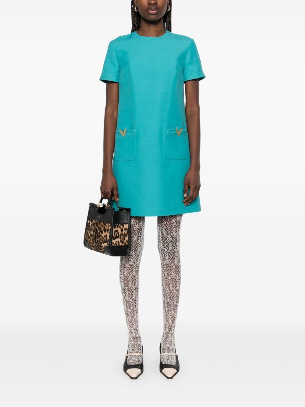 Browns Valentino Garavani Blue VGold Dress | Browns Cocktail & Party Dresses