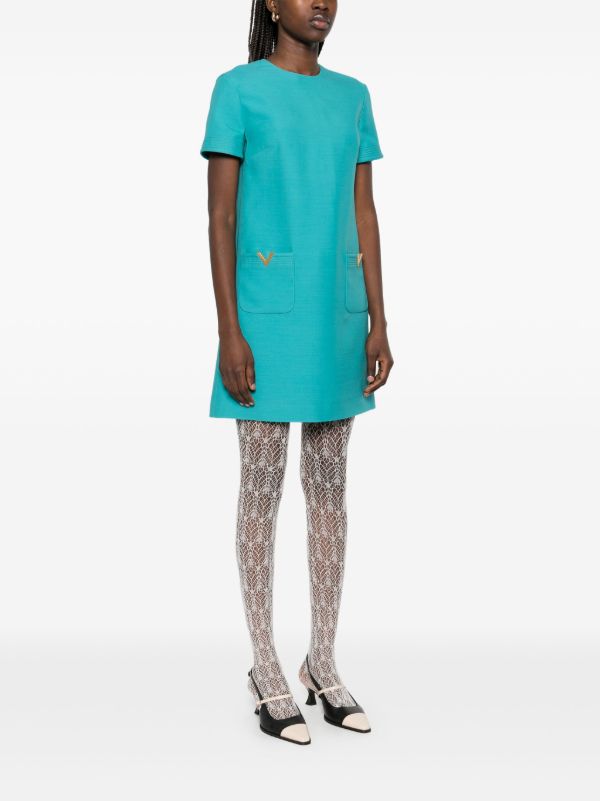 Browns Valentino Garavani Blue VGold Dress | Browns Cocktail & Party Dresses