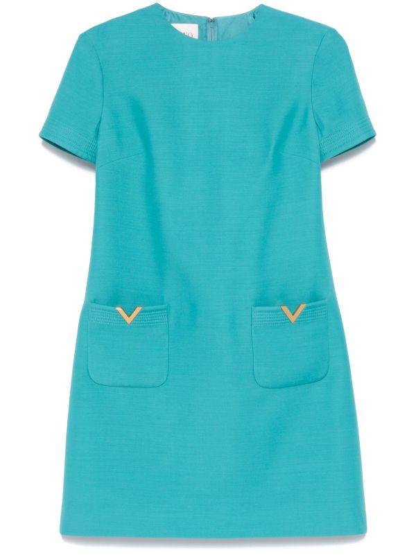 browns Valentino Garavani Blue VGold Dress | Browns Cocktail & Party Dresses