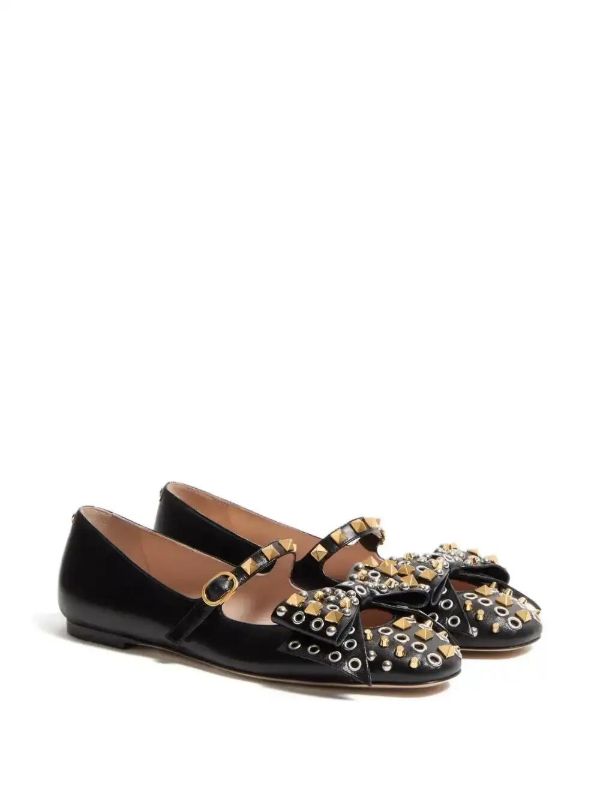 Browns Valentino Garavani Bowow Ballet Flats | Browns Ballerina Shoes