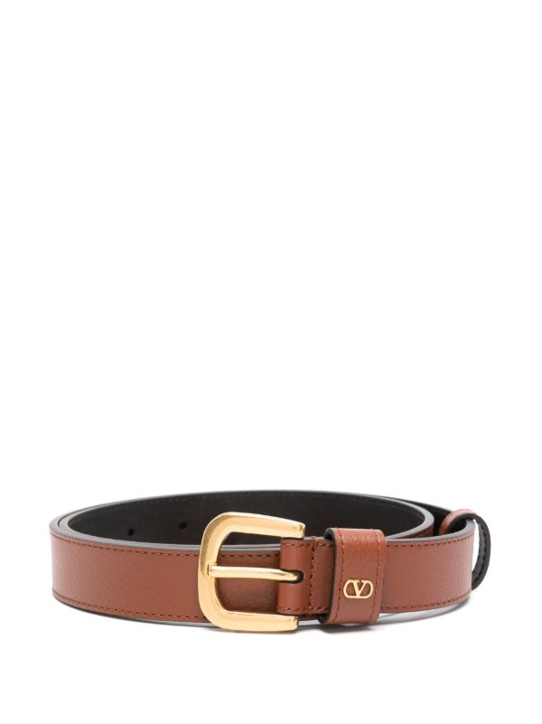 browns Valentino Garavani Brown VLogo Signature Belt | Browns Belts