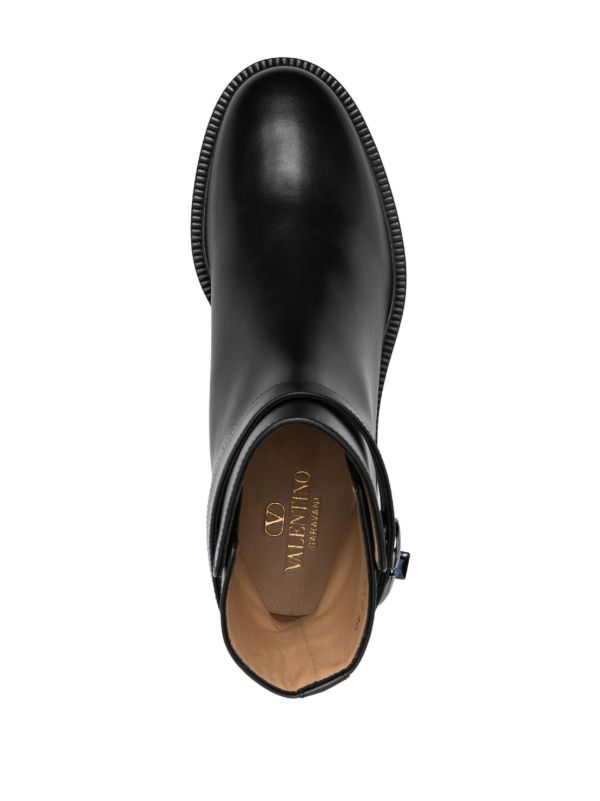 Browns Valentino Garavani Buckled Ankle Boots | Browns Boots