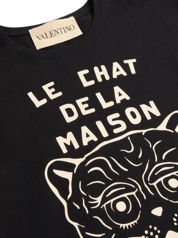 Browns Valentino Garavani Chat De La Maison-print T-shirt | Browns T-Shirts