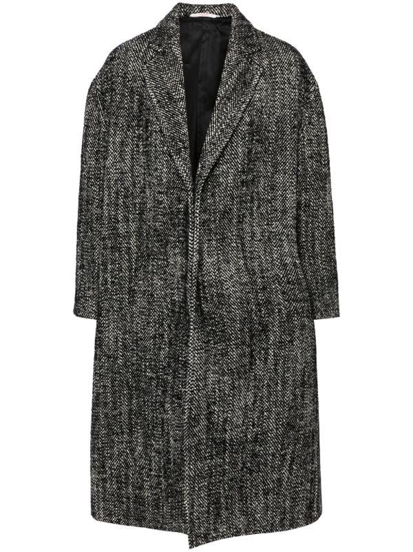 browns Valentino Garavani chevron pattern coat | Browns Single Breasted Coats