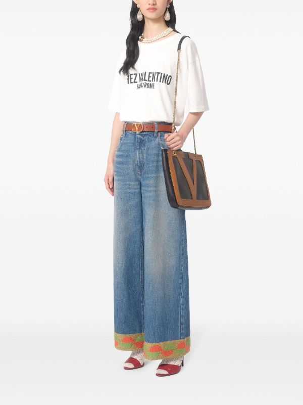 Browns Valentino Garavani Chez Valentino-print T-shirt | Browns T-Shirts & Jersey Shirts