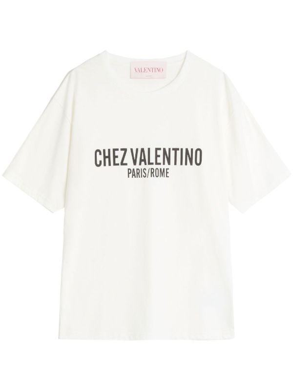 browns Valentino Garavani Chez Valentino-print T-shirt | Browns T-Shirts & Jersey Shirts