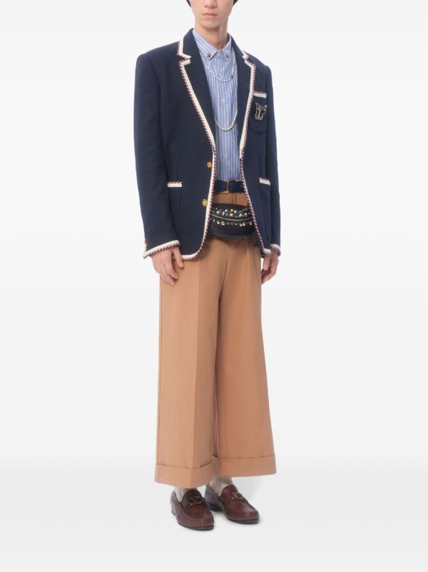 Browns Valentino Garavani Contrast Trim Blazer | Browns Blazers