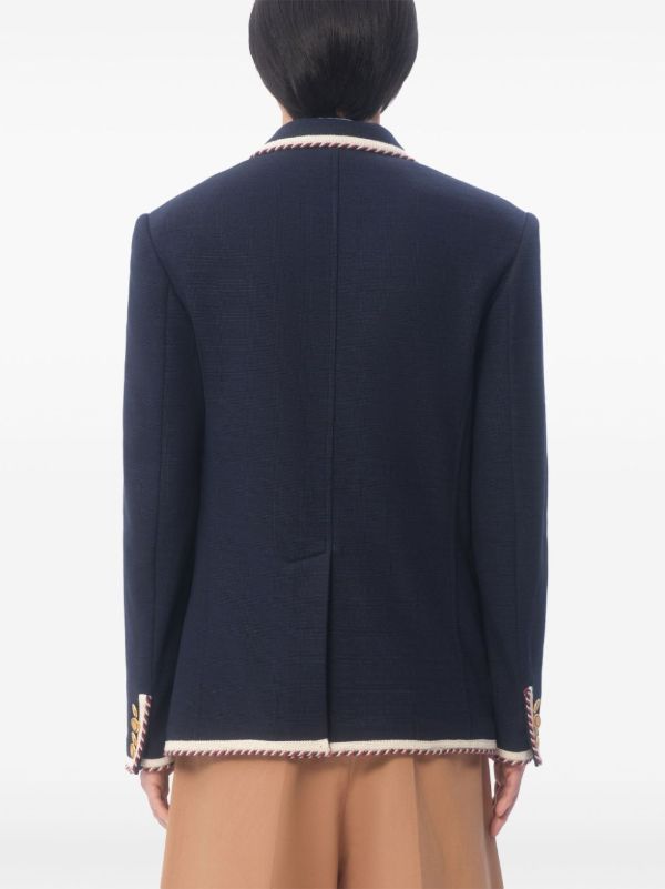 Browns Valentino Garavani Contrast Trim Blazer | Browns Blazers