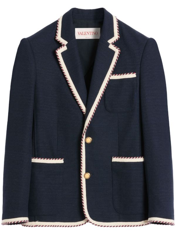 browns Valentino Garavani contrast trim blazer | Browns Blazers