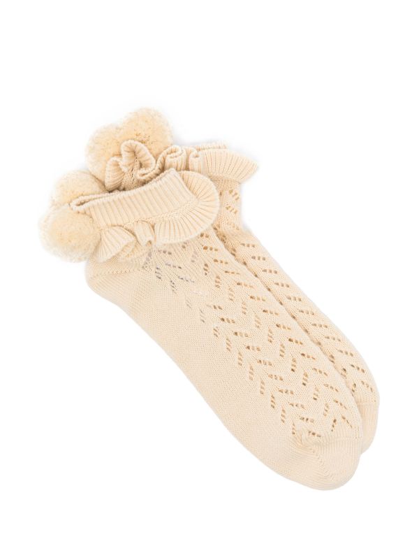 browns Valentino Garavani cotton pompom socks | Browns Socks