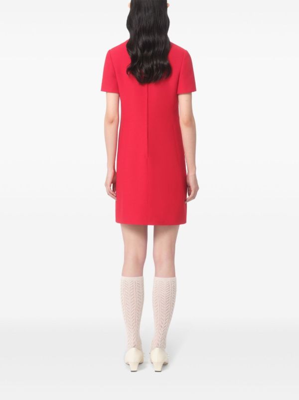 Browns Valentino Garavani Crepe Couture Mini Dress | Browns Day Dresses