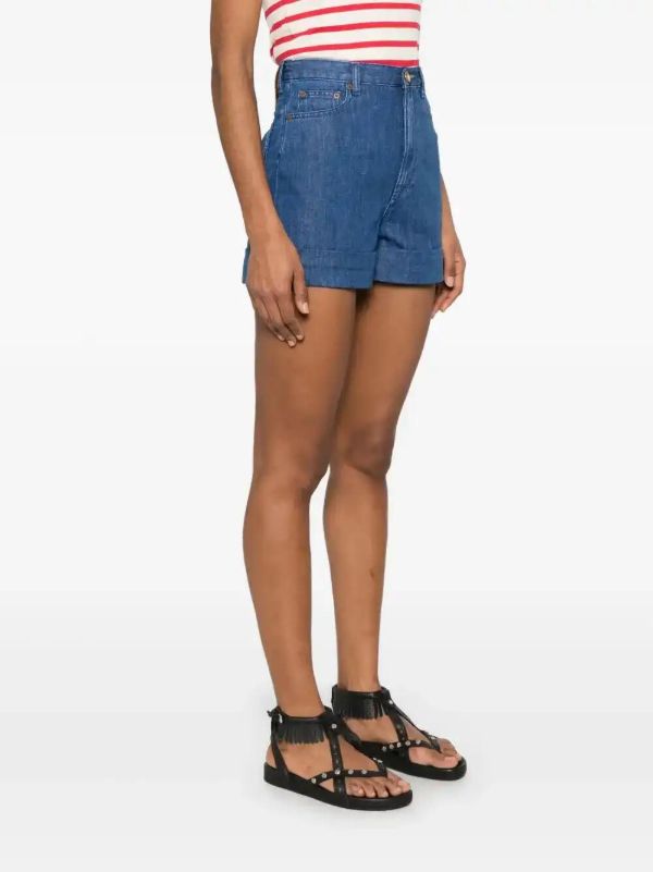 Browns Valentino Garavani Denim Shorts | Browns Denim Shorts