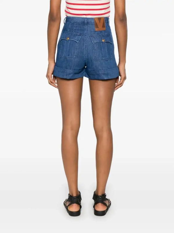Browns Valentino Garavani Denim Shorts | Browns Denim Shorts
