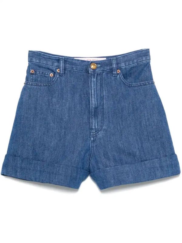browns Valentino Garavani denim shorts | Browns Denim Shorts