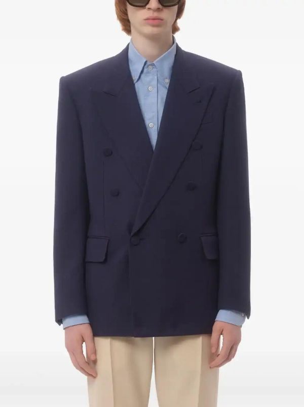 Browns Valentino Garavani Double-breasted Wool Blazer | Browns Blazers