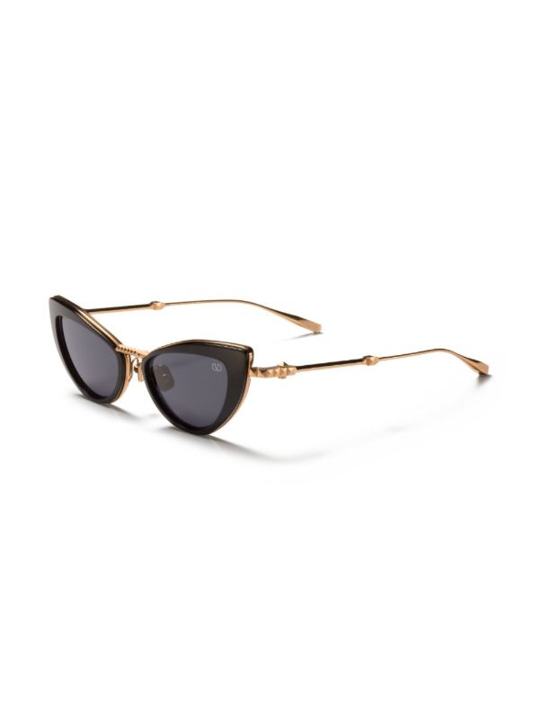 Browns VALENTINO GARAVANI EYEWEAR Black Rockstud Cat-eye Sunglasses | Browns Sunglasses