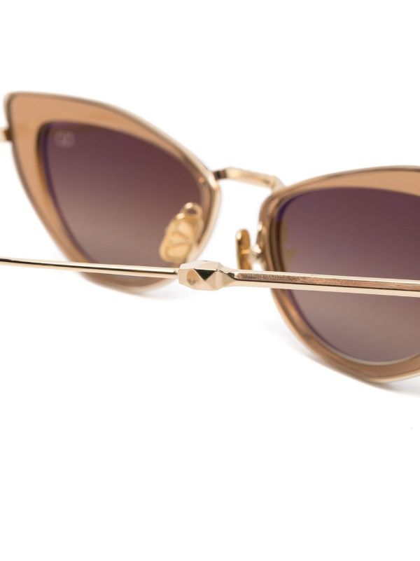 Browns VALENTINO GARAVANI EYEWEAR Gold-Tone VIII Cat-Eye Sunglasses | Browns Sunglasses