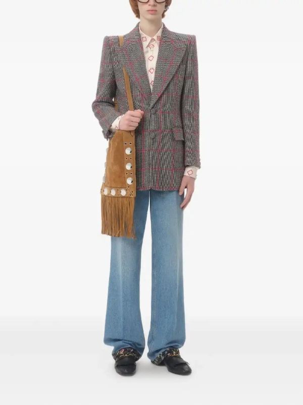 Browns Valentino Garavani Floral-trim Jeans | Browns Straight-Leg Jeans