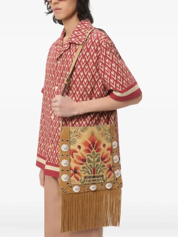 Browns Valentino Garavani Geometric Print Short-sleeve Shirt | Browns Shirts